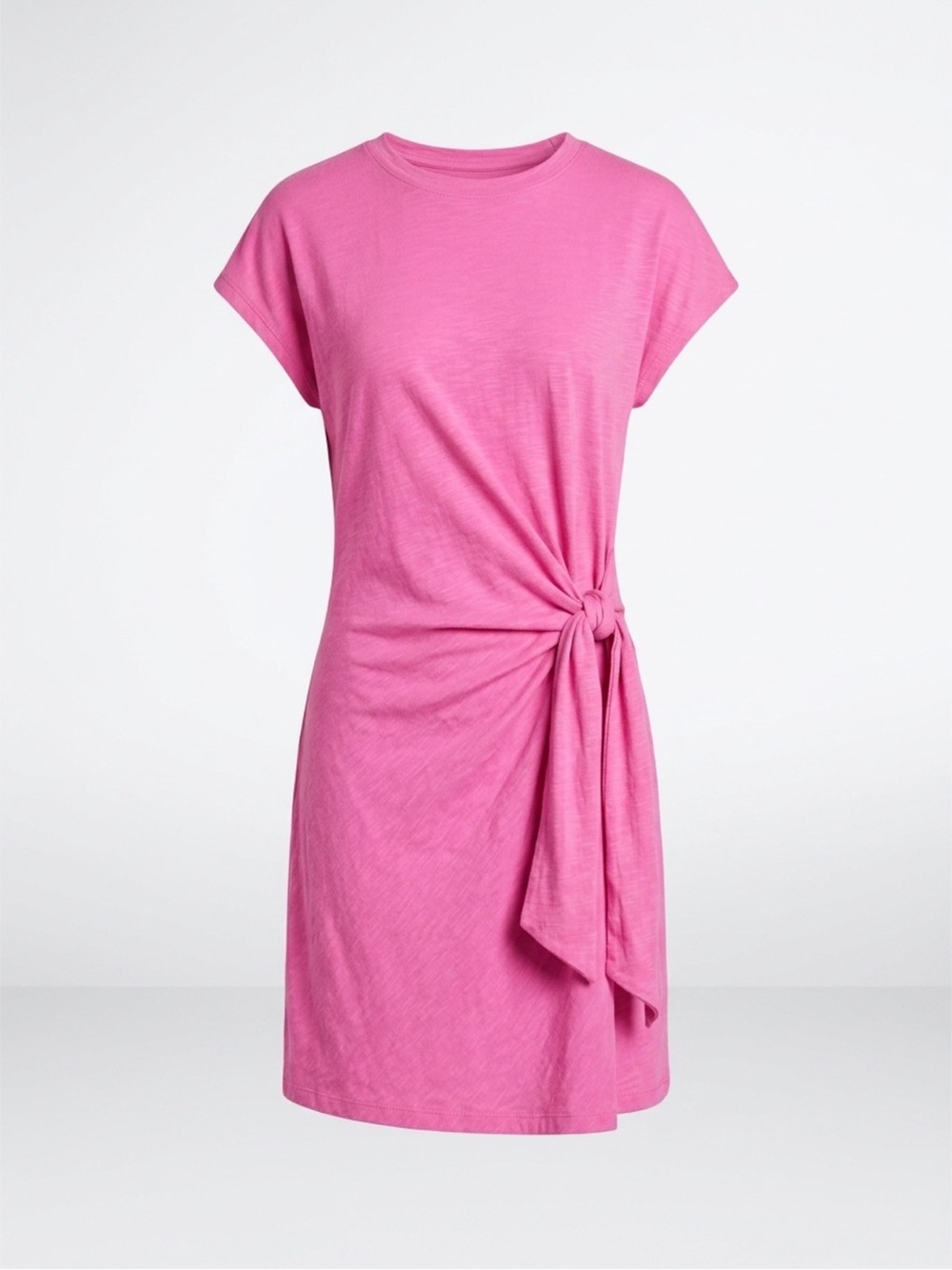 GAP Cotton Tee Shirt Dress, Pink,Side-Tie, XS, EUC